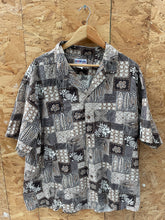 Vintage Aloha Line Hawaiian Short Sleeve Button Up Shirt Men's Size 2XL Brown/Beige